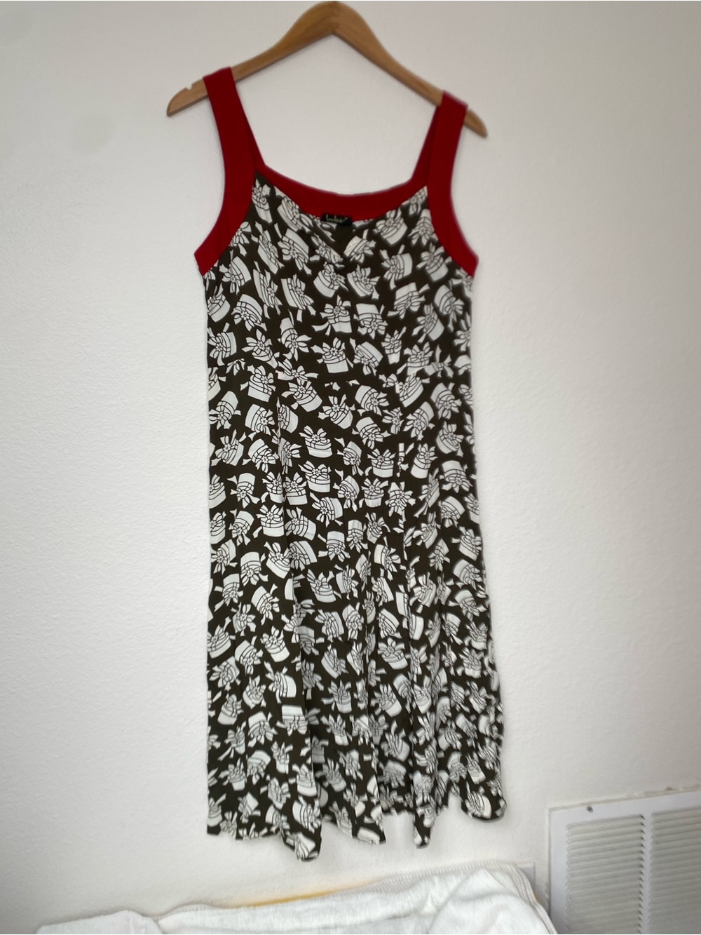 Loco Lindo Womens Floral Flowy Sundress Size Medium Coastal Tropical Casual Y2K